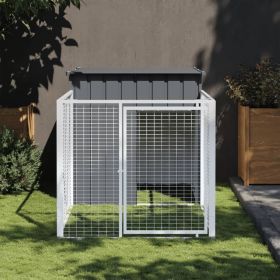 Dog House Anthracite Galvanized Steel 43.3 in x 79.1 in x 43.3 in Dog House Anthracite Galvanized Steel 43.3 in x 79.1 in x 43.3 in